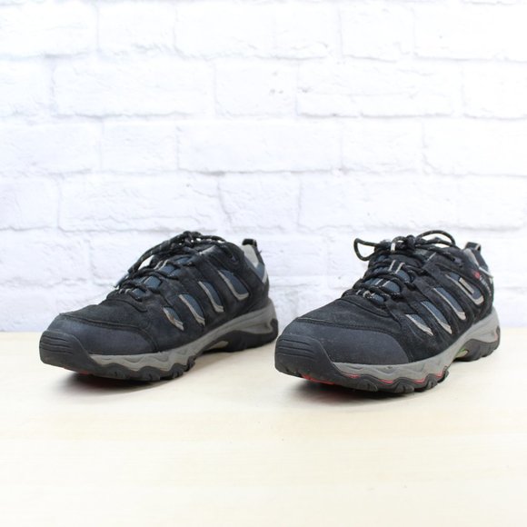 Karrimor Mount Low Black Suede Mesh Walking Hiking Sneakers Size 10.5 - Picture 2 of 9